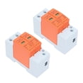 thumbnail image 1 of 2Pcs Voltage Arrester Devices SPD Surge Protective Device 2P 420V AC Arrester Protector Home Circuit Breaker DIN Rail Mount PC Flame Retardant Shell, 1 of 7