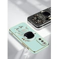 thumbnail image 2 of Compatible with Samsung S20 FE 5G Case Silicone TPU Plating, Samsung Galaxy S20 FE 5G Cases Cute Astronaut Pattern Phone Case with Stand (Green), 2 of 13