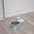 thumbnail image 4 of para gatos de primera , mascotas separado con 2 , automáticos para perros gatos, dobles - Azul Sunnimix Cuencos de bebida para gatos, 4 of 7