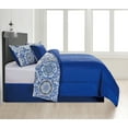 thumbnail image 6 of Reversible King Size Comforter Set 5 Pc Microfiber King Down Alternative Comforter Bed Set, 6 of 14