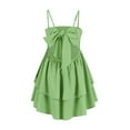 thumbnail image 4 of YDDIAN Tiered Homecoming Dresses Short for Teens Spaghetti Straps Chiffon Graduation Party Gowns 2024 Light Green M, 4 of 5