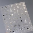 thumbnail image 4 of 2 Sheets Christmas Nail Art Stickers 5D Embossed Nail Stickers Snowflake Snowman Xmas Tree Rhinestone Star Nail Decals for Women Girls Winter Holiday Manicure DIY Nail Supplies, 4 of 7