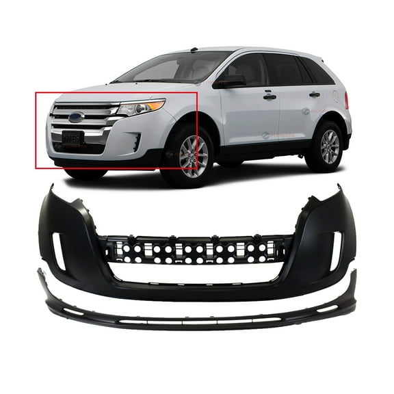 DCP Front Bumper Cover Kit For Ford Edge 2011-2014 Sport Models, W/O Park Hls