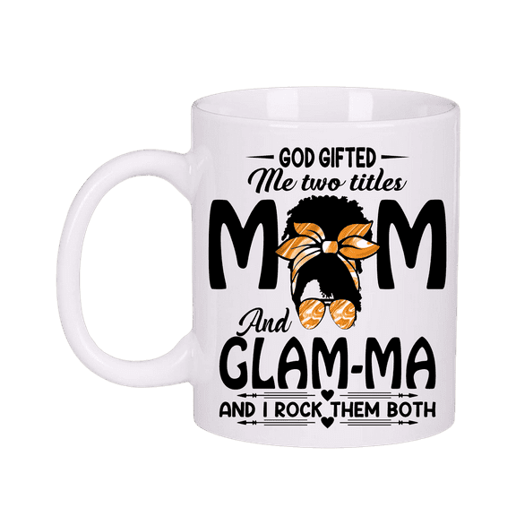 Mom Glamma Mother's Day Birthday Appreciation Coffee Tea Mug Gift Set