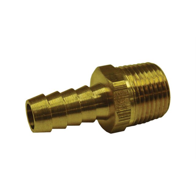 Adaptador de latón JMF para mangueras, 4,8 mm x 6,4 mm, amarillo