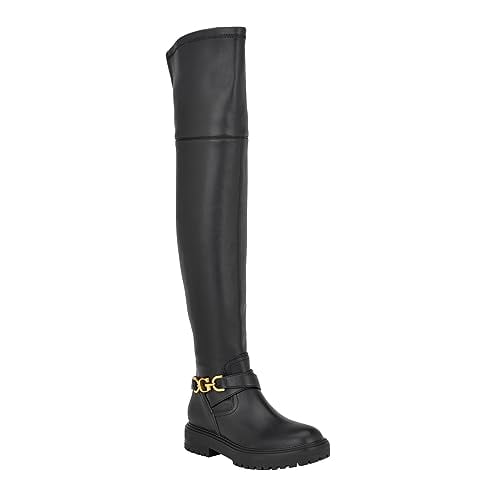 Guess Womens' JELLIO Over-The-Knee Boot, Black 001, 11
