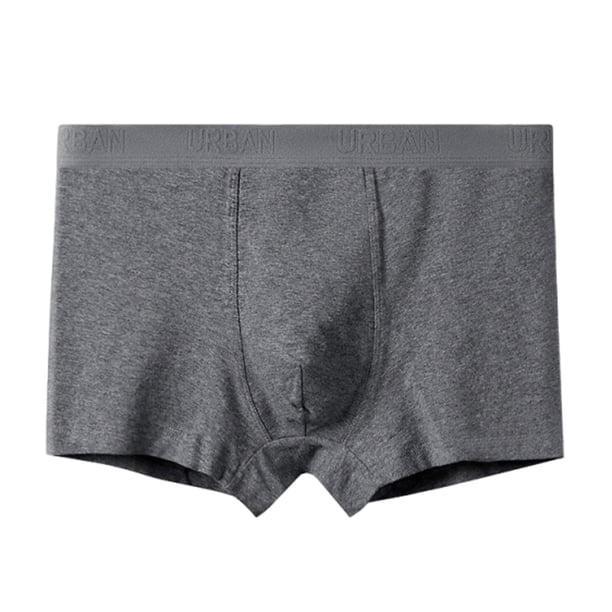 Ceisia Men's Solid Cotton Stretch Mid-Rise Boxer Briefs for Comfort & Daily Wear Gray XL Gifts