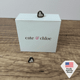 thumbnail image 6 of Cate & Chloe Rory Dainty Heart Stud Earrings with Ceramic Halo and Swarovski Crystals for Women, 6 of 8