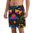 thumbnail image 2 of Naloa Mexican Flower Traditional1 Men's Beach Shorts, Surfing shorts, Swim trunks, Quick Dry Swim Trunks for Surfing Beach Fun - Medium, 2 of 9