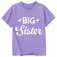 thumbnail image 3 of WEIYLL Toddler Girls Graphic Tees T Shirts Casual Letter Big Sister Crew Neck Short Sleeved Kids Tee for 4-5 Years, 3 of 3