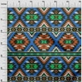 thumbnail image 3 of oneOone Polyester Spandex Blue Fabric African Aztech Quilting Supplies Print Sewing Fabric By The Yard 56 Inch Wide, 3 of 4