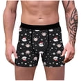 thumbnail image 2 of Christmas Digital Printing Breathable Close Fitting Men's Underpants Comfortable Boxers, 2 of 9