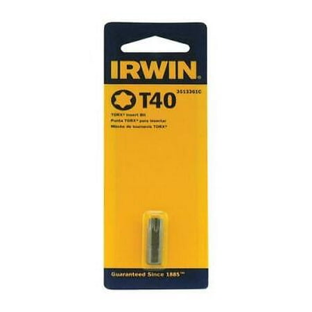 

Irwin Torx T40 X 1 in. L Insert Bit S2 Tool Steel 1 pc