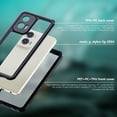 thumbnail image 3 of for Motorola Moto G Stylus 5G (2024) Case Waterproof, Moto G Stylus 5G (2024) Case [Built-in Screen & Lens Protector][Military Grade Shockproof][IP68 Underwater][Real 360°]Full Body Rugged Case,Black, 3 of 13