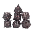 thumbnail image 4 of Dados De Juego De Mesa De Metal, Juego De Dados De 7 Piezas Número Claro De Desplazamiento Equilibrado Portátil Para Juegos De Mesa ANGGREK  NO, 4 of 7