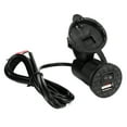 thumbnail image 3 of Toma de cargador USB, cargador de corriente USB para motocicleta DC12V 24V Rendimiento de primera categoría, 3 of 9