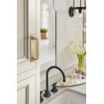 thumbnail image 2 of Amerock Ladera 3-3/4 inch (96mm) Center-to-Center Rectangle Golden Champagne Cabinet Pull Backplate, 2 of 6