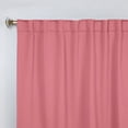 thumbnail image 2 of Superior Blackout Solid Light Filtering Rod pocket Curtain Panel Set, 36" x 84", Pink, 2 of 8