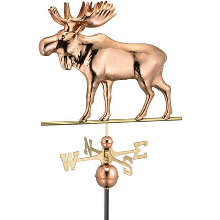 - Good Directions Moose Weathervane with Arrow - Pure Copper - 37