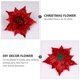 thumbnail image 5 of 7 piezas de flores de brillo navideño flores artificiales decorativas de guirnalda de Navidad, 5 of 5