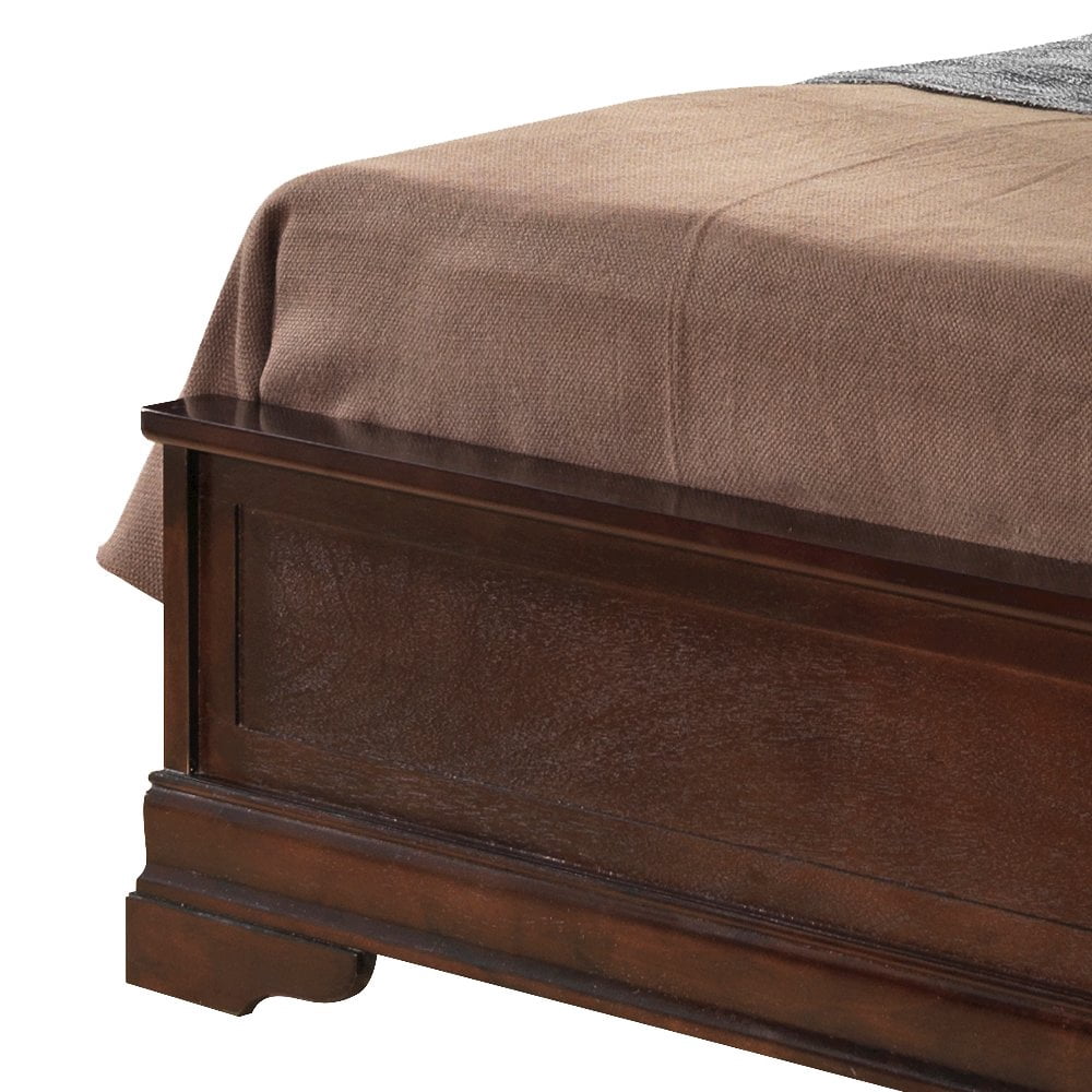Glory Furniture Louis Phillipe Twin Bed in Cappuccino Color