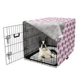 thumbnail image 5 of Valentine's Day Dog Crate Cover, Simple Love Themed Pattern with Big and Little Hearts, Easy to Use Pet Kennel Cover Small Dogs Puppies Kittens, 7 Sizes, Fuchsia and Dark Pink, by Ambesonne, 5 of 6
