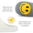 thumbnail image 4 of BERANMEY Cute Smile Face Slippers for Women Perfect Soft Plush Comfy Warm Slip-On Happy Face Slippers fo Women Indoor fluffy Smile House Slippers for Women and Men Non-slip Fuzzy Flat Slides, 4 of 9