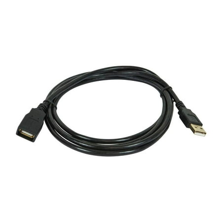 UPC: 0844660054351 | Monoprice USB 2.0 Extension Cable – 15 Feet – Black | Type-A Male to USB Type-A Female  28/24AWG  Gold Plated Connectors