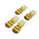 thumbnail image 1 of Preciosos calcetines antideslizantes para mascotas para perros grandes, cálidos y suaves, de algodón tejido, con parte inferior antideslizante para interiores, 4XL, amarillo, 1 of 3