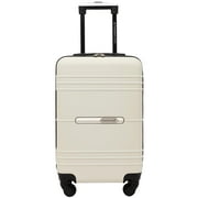 Travelers Club 20" Hard-Side Rolling Carry-on Luggage - Bone White
