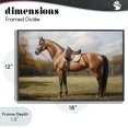 thumbnail image 4 of Stupell Industries Transitional Show Ready Horse with Saddle Black Framed Giclee Art, 18 x 12, by Petals Prints Design, 4 of 8