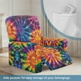 thumbnail image 3 of HELLHERO Tie Dye Print Recliner Chair Covers Lazyboy Breathable Fitted Lift Chair Covers for Electric Recliner Power Lift Single-Seater, 3 of 8