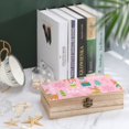 thumbnail image 4 of 7.9×2.3 In Wooden Boxes Durable Easy To Use Dustproof Prevent Slippery Delicate And Cabinet Winter Deer Snowflakes, 4 of 8