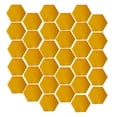 thumbnail image 1 of Etiqueta engomada hexagonal de la pared del espejo 3D DIY plástico acrílico liso superficie reflectivo autoadhesivo alto viscosidad multicolor oro Yuarrent HA047856-02B, 1 of 7