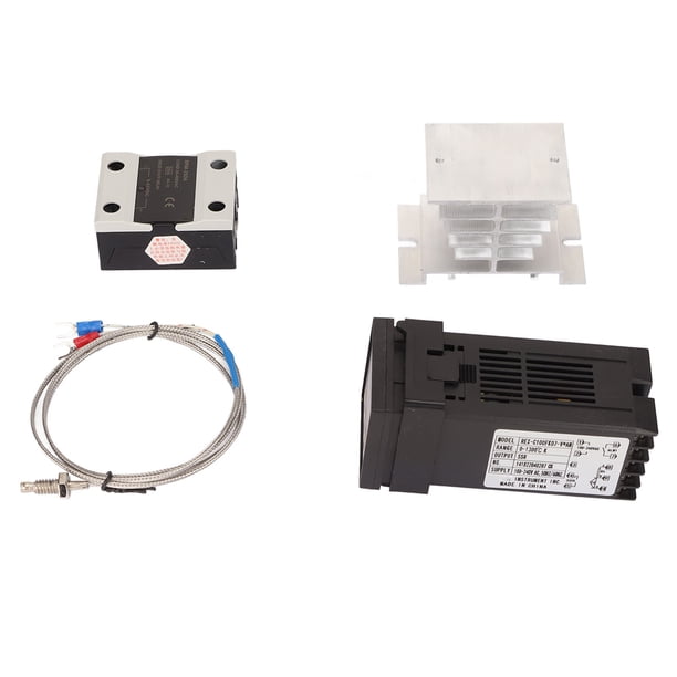 Juego de controlador de temperatura PID, Juego de controlador de temperatura PID Controlador de temperatura de termopar tipo K Controlador de temperatura de termopar Rendimiento comprobado