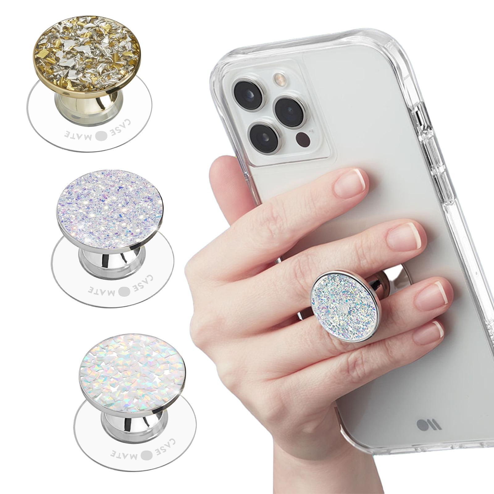 Case-Mate Minis Phone Grip & Stand - Stardust/Gold/Diamond (3 Pack)