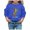 Blue, variant on Girls Sweatshirt Childrens Reindeer Snowflake Crew Neck Long Sleeve Hoodless Top Blue 5-6 Years