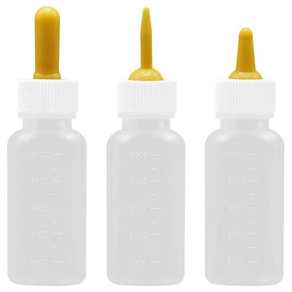 3 uds biberones de silicona para mascotas, biberones para animales pequeños, perros y gatos