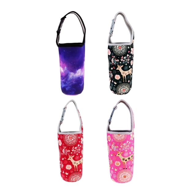 4 Uds neopreno aislado 30 vaso portavasos bolsa reutilizable portavasos bolsa bebidas manga para acampar senderismo Baoblaze none