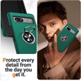 thumbnail image 6 of for Google Pixel 7 Pro Case, Slim Fit Case for Pixel 7 Pro with Ring Holder Kickstand,[Military Grade Drop Tested] Dual Layer Shockproof Protective Phone Case for Pixel 7 Pro 6.7", Alpine Green, 6 of 15