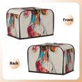 thumbnail image 3 of Fotbe Colorful Dachshund Art for Two Slice Toaster Cover, Fingerprint Protector, Super Soft Appliance Cover And Dust Cover,Bread Dust Cover & Fingerprint Protection, 3 of 7