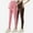 Hot Pink, variant on qelini Maternity Leggings for Women High Waist Solid Yoga Pants Pockets Breathable Elastic Full Length Pants 2 Pack