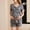 Gray, variant on Womens Maternity Pajama Set Solid Color Casual Short Sleeve Top and Shorts Soft Lightweight Summer Breathable Pregnancy Sleepwear Set