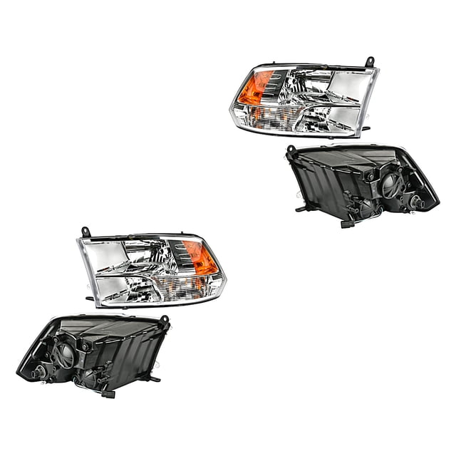 Par de Faros Ram 2013 A 2019 Dodge P/Halog DEPO .