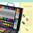 thumbnail image 3 of Set de arte Darnassus de 132 piezas, juego de colores profesionales de lujo, caja de regalo para crear, set de arte, manualidades, dibujo y pintura, kit navideño para niños y adultos, niñas y niños, 3 of 9