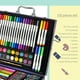 thumbnail image 3 of Set de arte Darnassus de 132 piezas, juego de colores profesionales de lujo, caja de regalo para crear, set de arte, manualidades, dibujo y pintura, kit navideño para niños y adultos, niñas y niños, 3 of 9