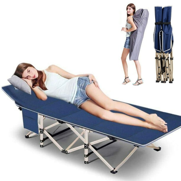 MOPHOTO Folding Camping Cots for Adults, Updated Folding Cots for