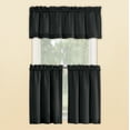 thumbnail image 2 of Collections Etc Martine Rod Pocket Caf� Curtain Set - Includes Valance & Two Tiers, 2 of 2