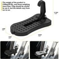 thumbnail image 4 of PIOE-Car Door Pedal Door Step for Car Roof Access, Foldable Car Roof Rack Step,Car Step Door Hook,Stable Step to Reach to Top of Car,Step Rails Door Latch Step Ladder for Most Cars,SUV,Trucks(Black), 4 of 4