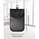 thumbnail image 5 of Protector de llavero – Paquete de 2 bolsas para llavero de bloqueo de señal para llavero de seguridad del coche bloqueador de señal antirrobo (paquete de 2, negro), 5 of 5